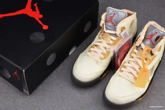 HYPE Jordan 5 Retro OFF-WHITE DH8565-100 Sail 0426